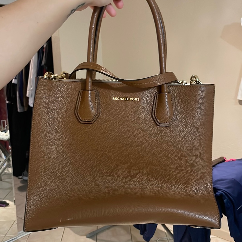 Michael kors cognac brown purse